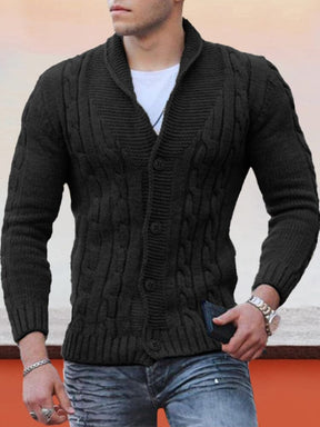 Slim V-Neck Sweater Sweaters coofandystore Black S 
