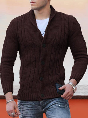 Slim V-Neck Sweater Sweaters coofandystore Purplish Red S 