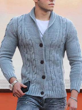 Slim V-Neck Sweater Sweaters coofandystore Grey S 