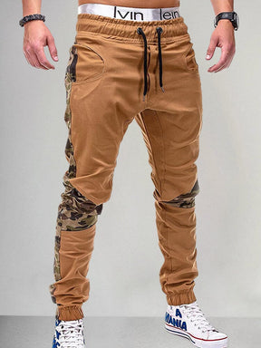 Splicing Camouflage Elastic Waist Drawstring Pants Pants coofandystore 