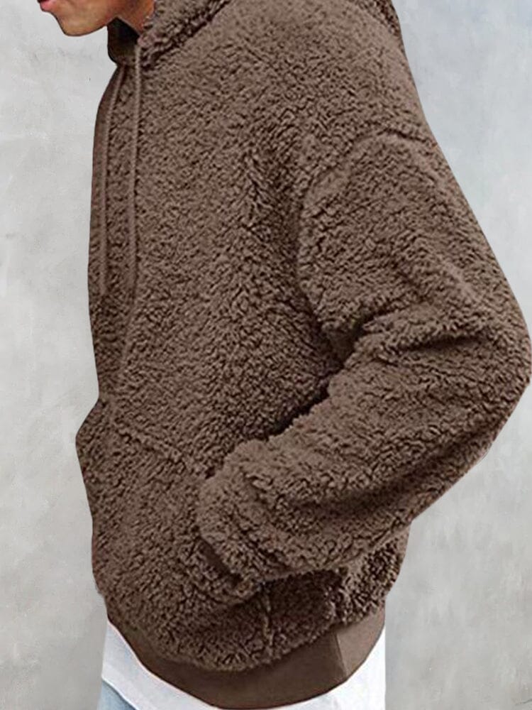 Thermal Fluffy Fleece Pullover Hoodie Hoodies coofandystore 