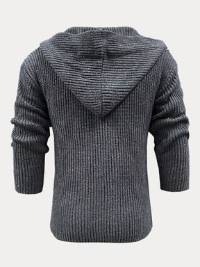 Double-breasted Cardigan Hooded Knit Sweater Fashion Hoodies & Sweatshirts coofandystore 