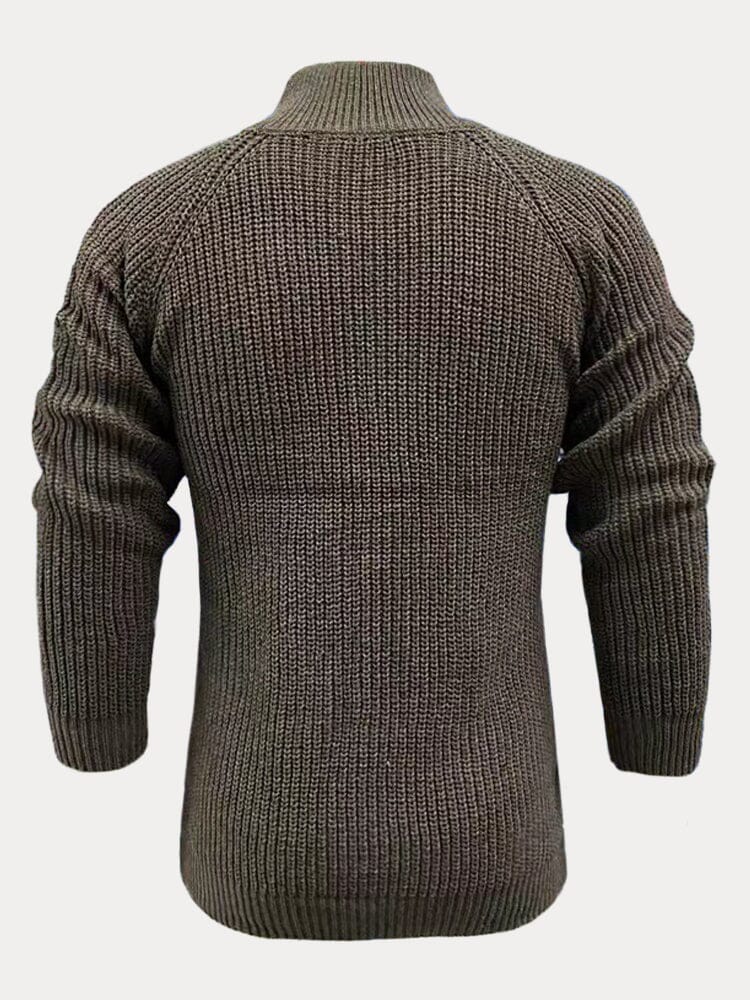 High Neck Button Sweater Coat Coat coofandystore 