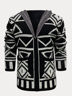 Cardigan Jacquard Knit Sweater Coat Coat coofandystore 