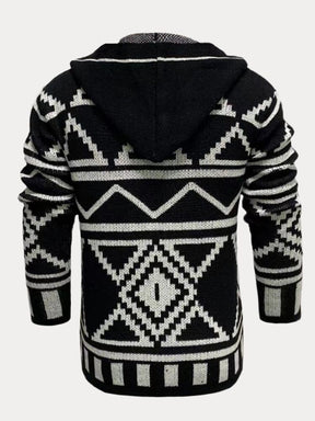 Cardigan Jacquard Knit Sweater Coat Coat coofandystore 
