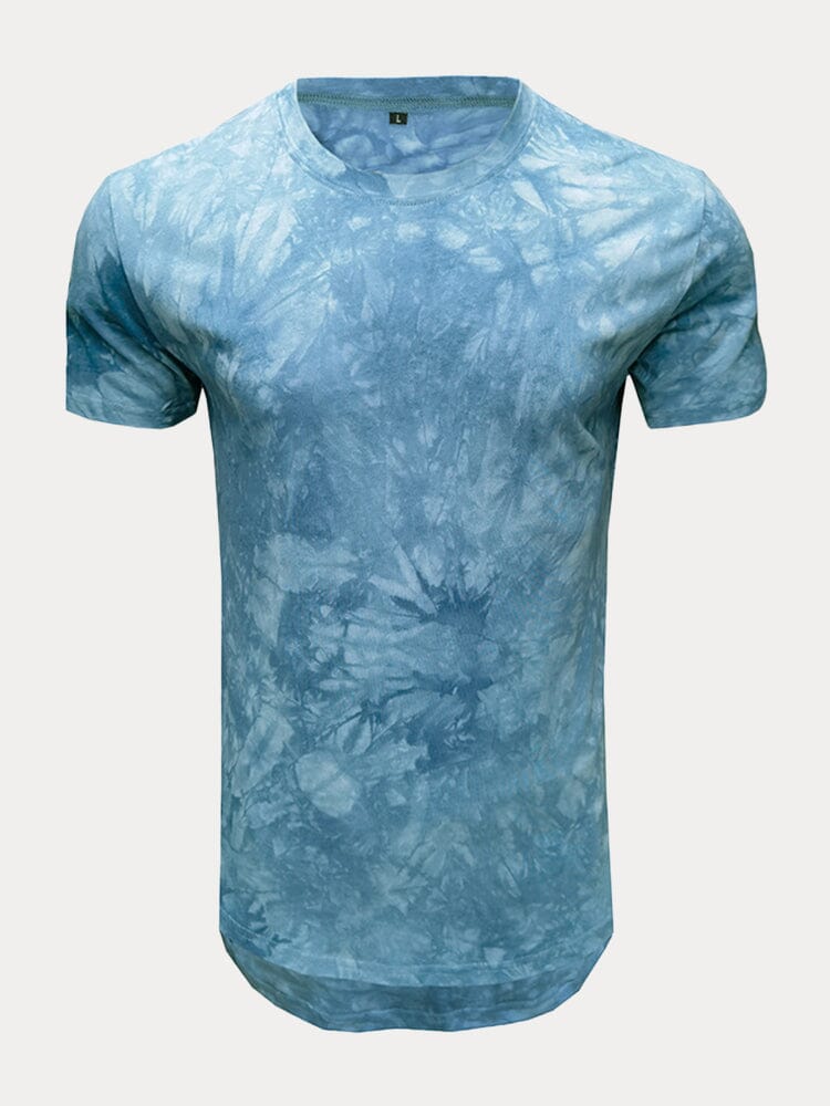 Tie dye Cotton T shirt T-Shirt coofandystore Blue S 