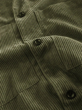Work Style Corduroy Long Sleeve Shirt Shirts coofandystore 