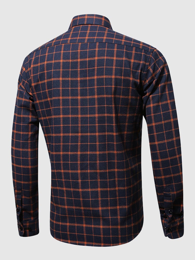 Casual Plaid Graphic Long Sleeve Flannelette Shirt Shirts & Polos coofandystore 