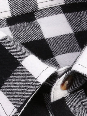 Casual Plaid Graphic Flannelette Shirt Shirts & Polos coofandystore 