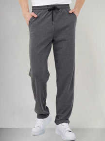 Classic Solid Casual Pants Pants coofandystore Dark Grey M 