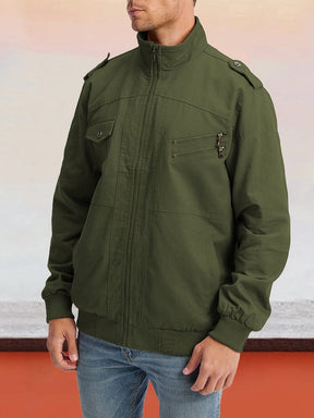 Multi-pocket Military Jacket Coat coofandystore 