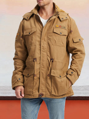 Padded and Thickened Multi-pockets Jacket Coat coofandystore 