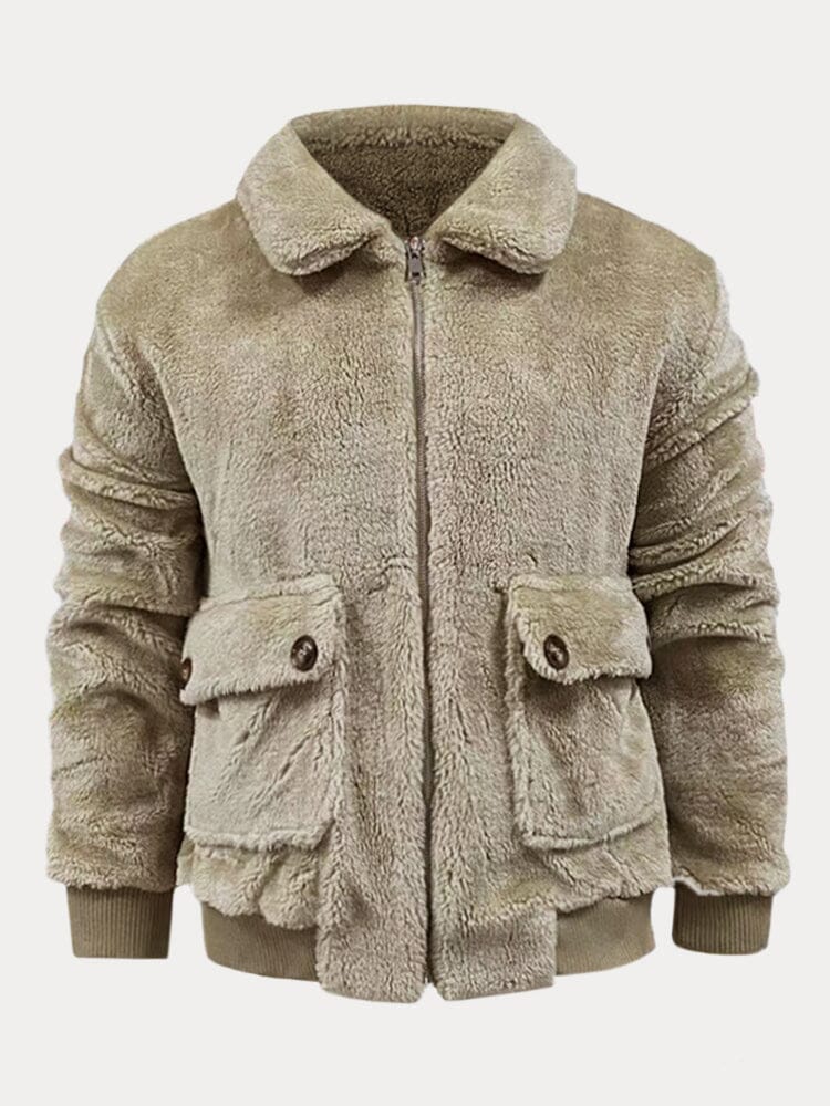Casual Zipper Warm Fleece Jacket Coat coofandystore 