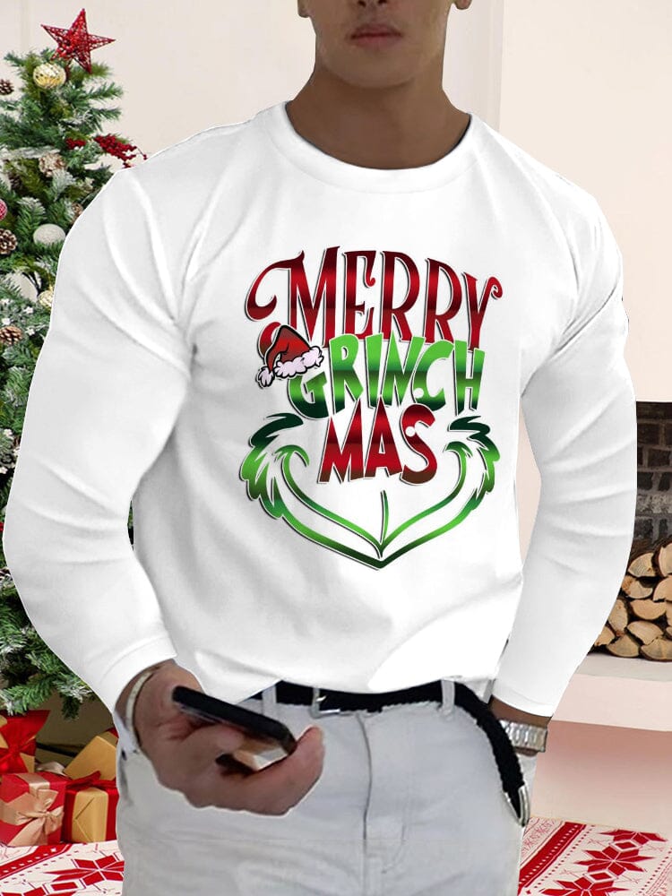 Christmas Word Long Sleeve Shirt Shirts & Polos coofandystore White S 