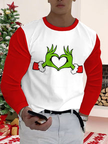 Christmas Heart Graphic Shirt Shirts & Polos coofandystore Red S 