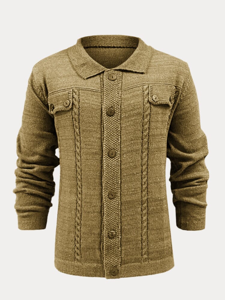 Single-Breasted Button Sweater Coat Sweaters coofandystore 