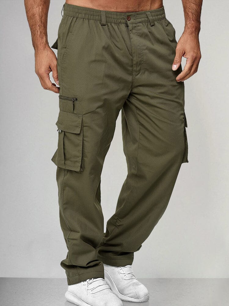 Classic Casual Cargo Pants Pants coofandystore Army Green S 
