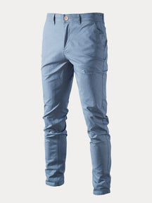 Classic Breathable Casual Pants Pants coofandystore Blue XS 