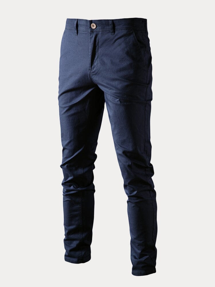 Classic Breathable Casual Pants Pants coofandystore Navy Blue XS 