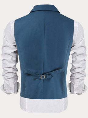Slim Lapel Double-breasted Suit Vest