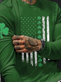 St. Patrick's Day Trefoil Pullover T-Shirt