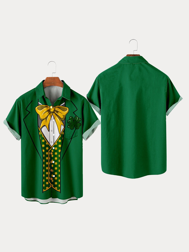 St. Patrick's Day Button Shirt
