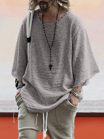 Solid Color Loose Long-sleeved Shirt Shirts coofandystore Grey S 