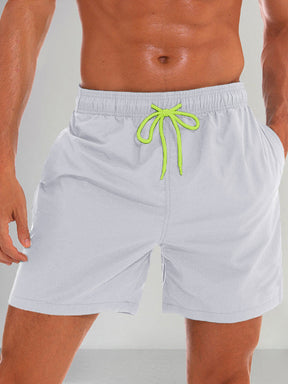 Solid Color Waterproof Beach Shorts