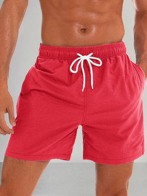 Solid Quick-drying Waterproof Shorts Shorts coofandystore Red L 