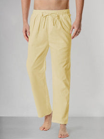 Casual Cotton Linen Pants Pants coofandystore Khaki S 