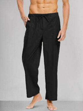 Casual Cotton Linen Style Pants Pants coofandystore Black S 