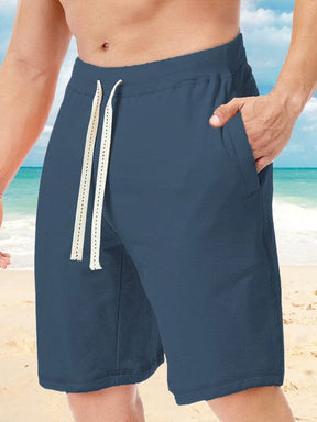 Casual Drawstring Beach Sports Shorts Shorts coofandystore Blue S 