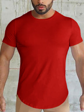 Solid Color Quick Dry Gym T-shirt