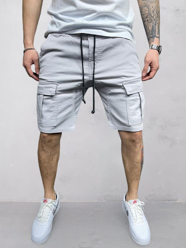 Casual Shorts With Pockets Shorts coofandystore Light Grey S 