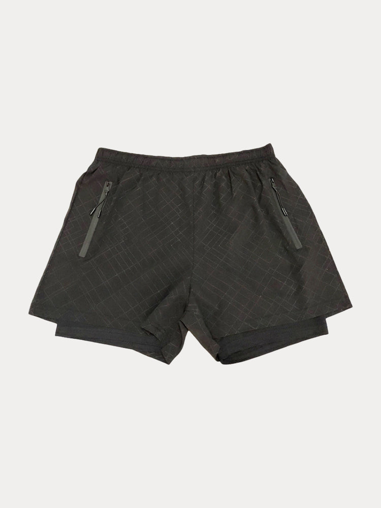 Quick-drying Double Layers Sports Beach Shorts