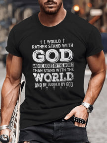 Easter Words Graphic Short Sleeves T-shirt