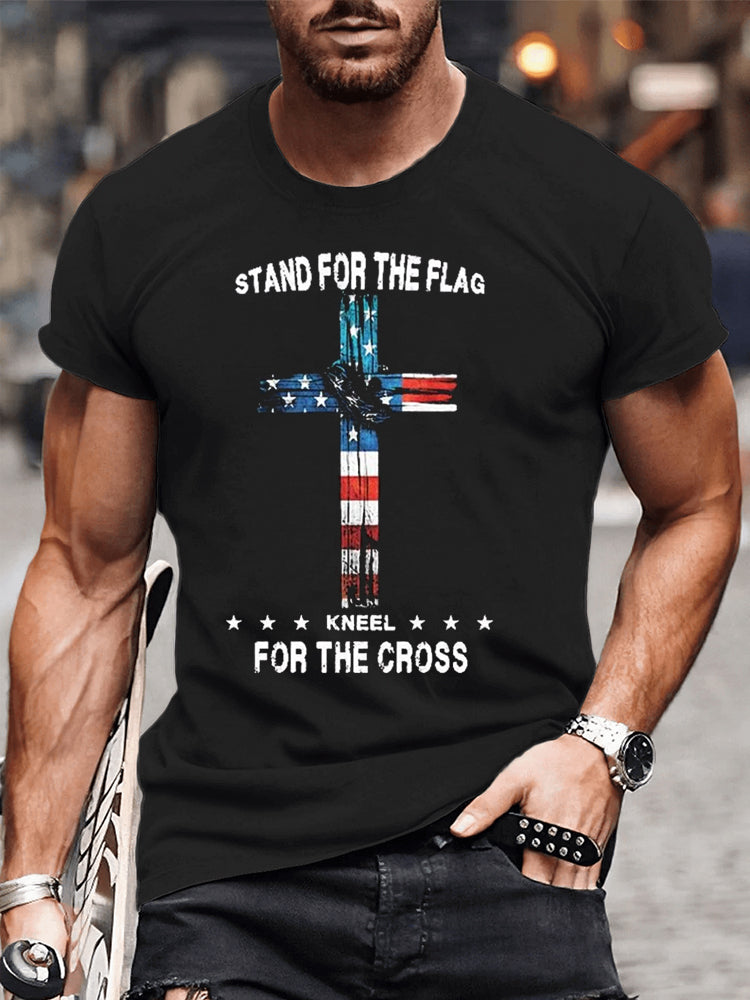 Easter American Flag Pattern T-shirt