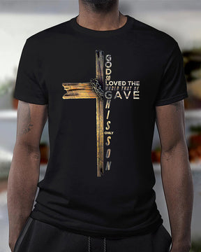 Easter Cross Graphic Casual T-shirt