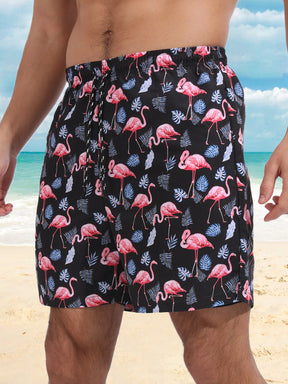 Casual Quick-drying Double Layers Hawaiian Beach Shorts