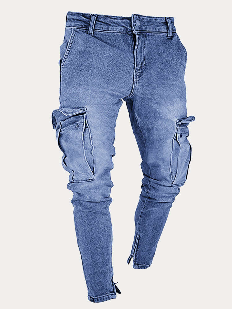 Casual Pocket Slim Fit Jeans