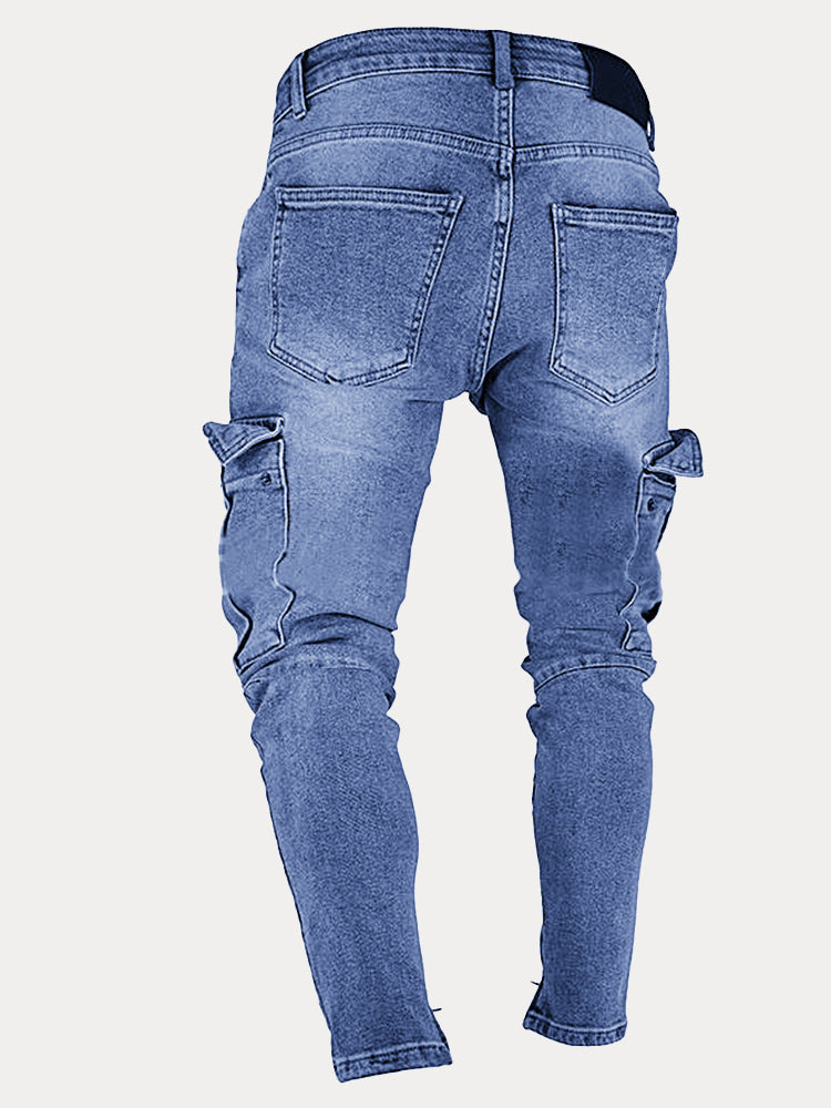 Casual Pocket Slim Fit Jeans