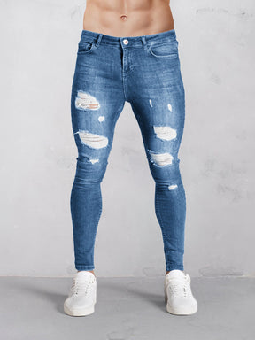 Casual Slim Fit Torn Jeans