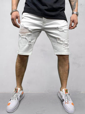 Stylish Torn Denim Shorts