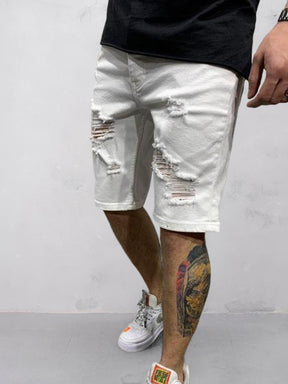 Stylish Torn Denim Shorts