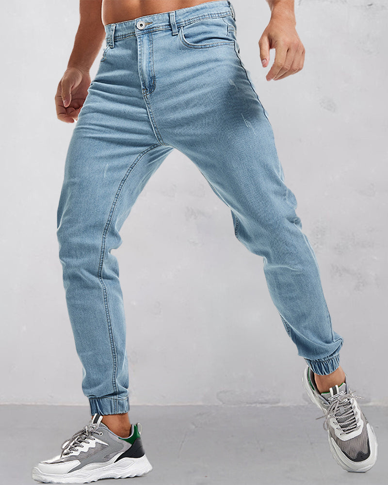 Classic Fashion Solid Color Jeans