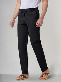 Classic Solid Casual Pants Pants coofandystore Black S 