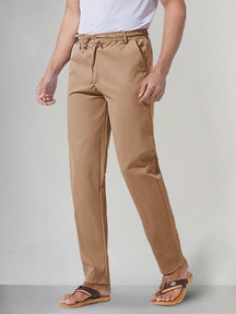 Classic Solid Casual Pants Pants coofandystore Khaki S 