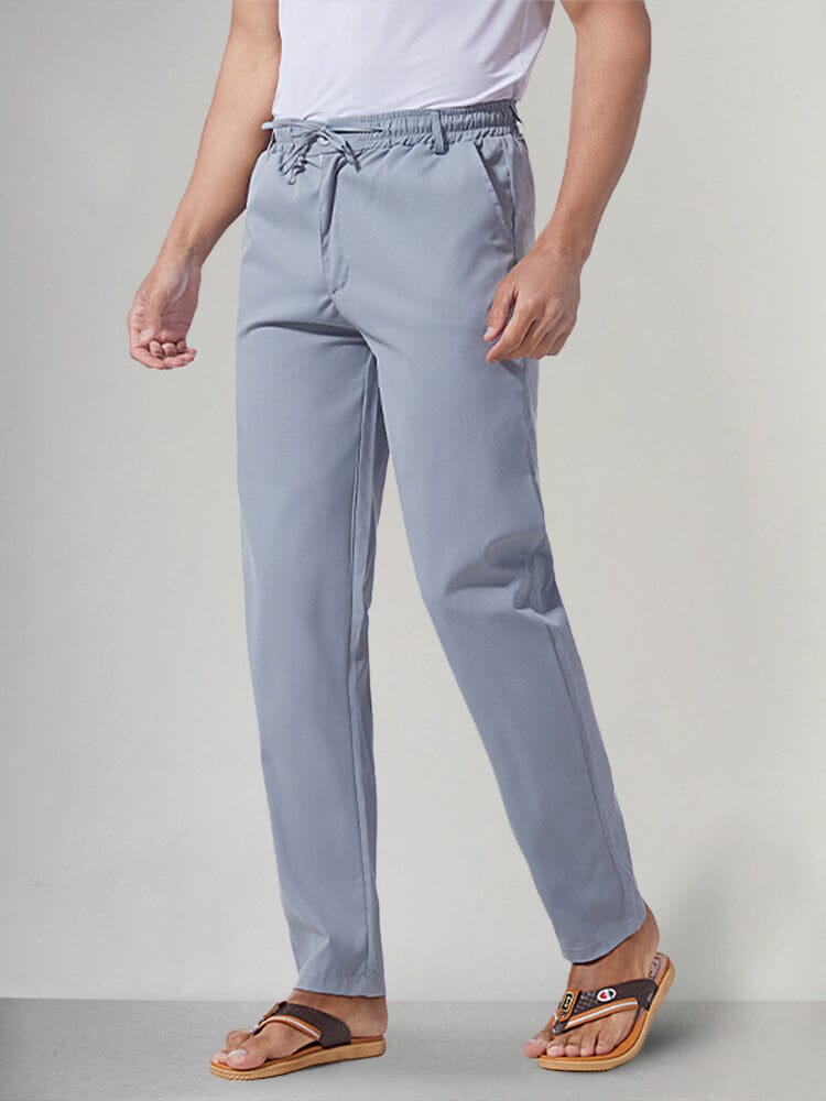Classic Solid Casual Pants Pants coofandystore Light Grey S 