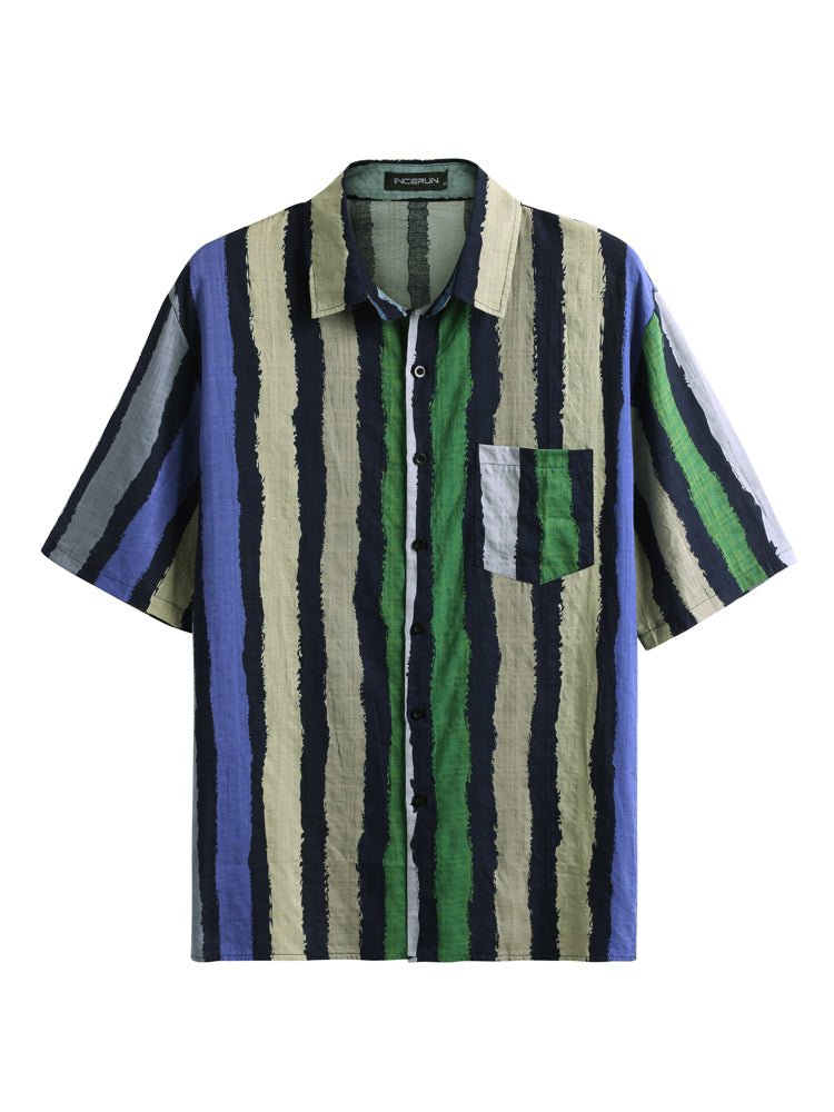 Cozy Stripe Cotton Beach Shirt