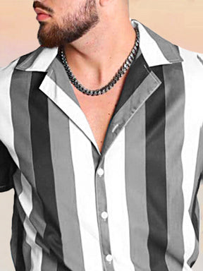 Casual Striped Printed Shirt